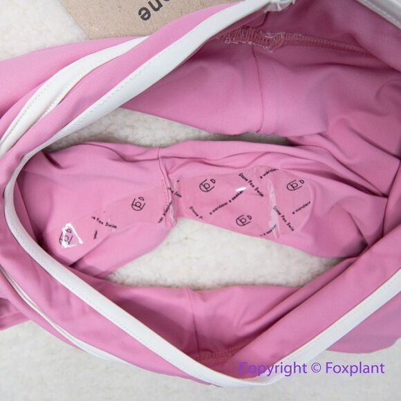 NEW Stone Fox Swim Juniper high waisted bikini bottoms, pink, size XS - Picture 7 of 8